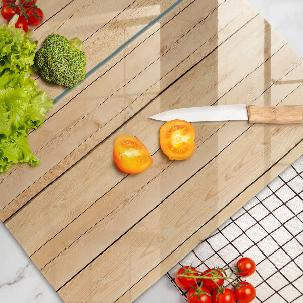 Osłona ściany przy kuchence gazowej Delikatne drewniane deski