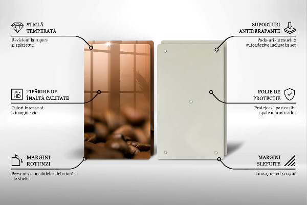 Panel ochronny do kuchni Ziarna kawy