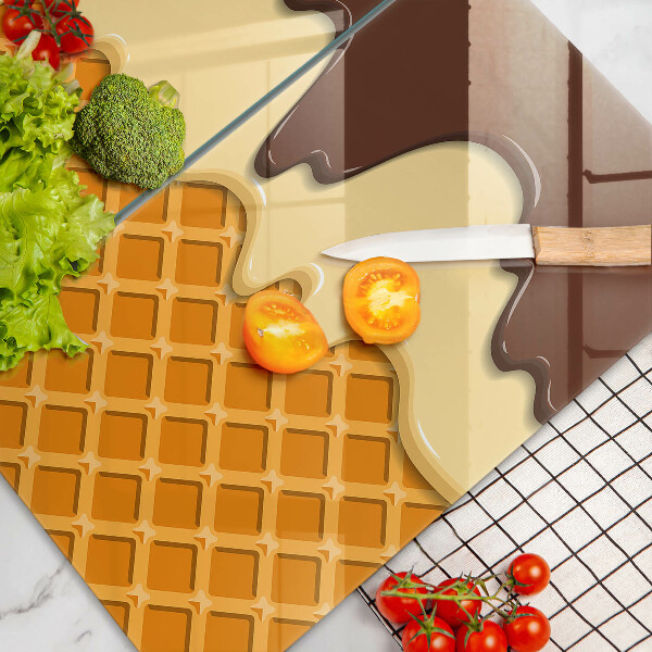 Panel ochronny do kuchni Ilustracja lody rożek