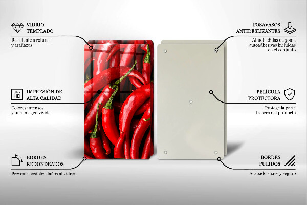 Panel ochronny do kuchni Ostre chili papryki