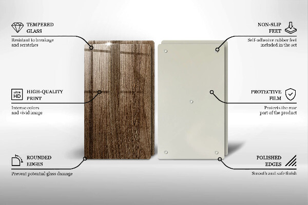 Osłona ściany przy kuchence gazowej Drewno tekstura