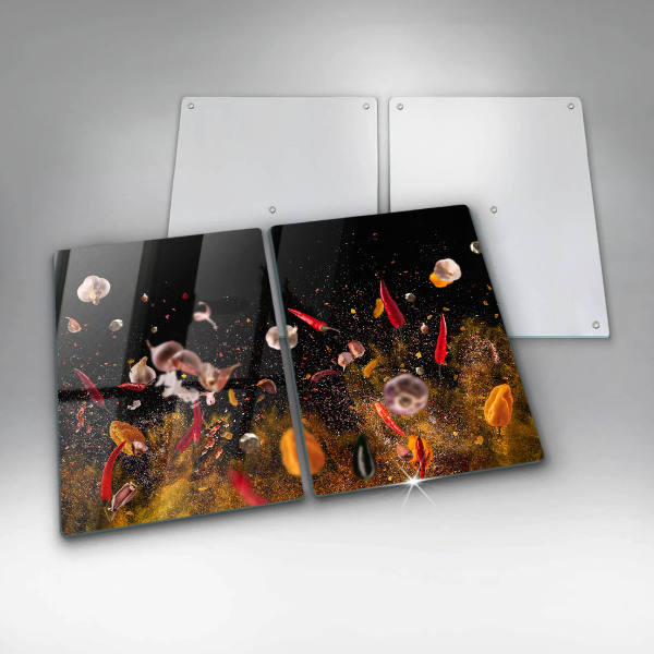 Osłona ściany przy kuchence gazowej Ostre przyprawy