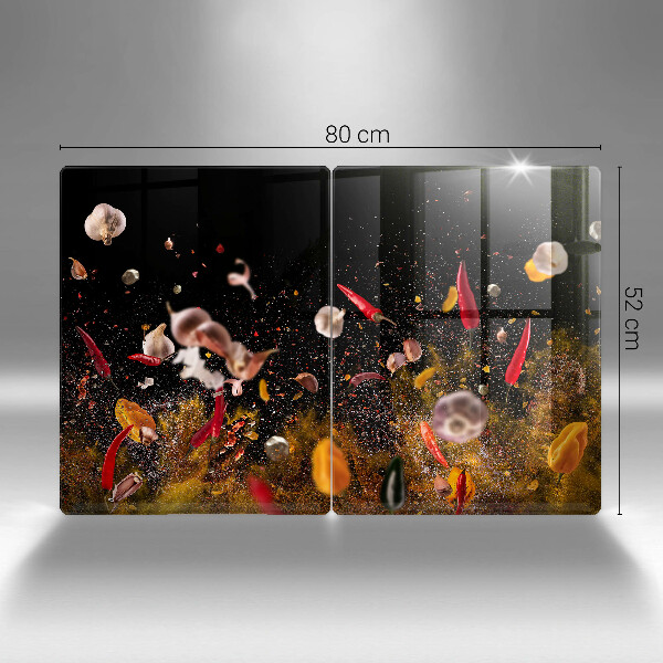 Osłona ściany przy kuchence gazowej Ostre przyprawy