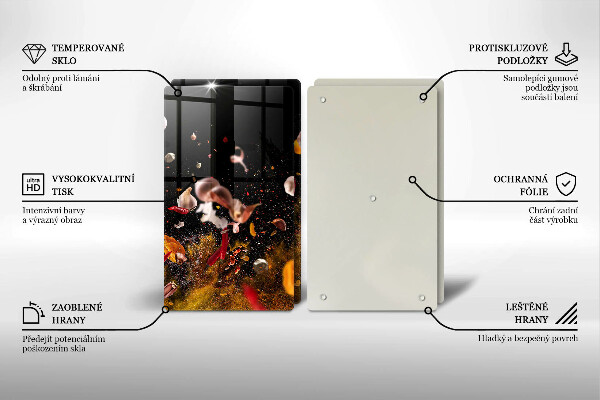 Osłona ściany przy kuchence gazowej Ostre przyprawy