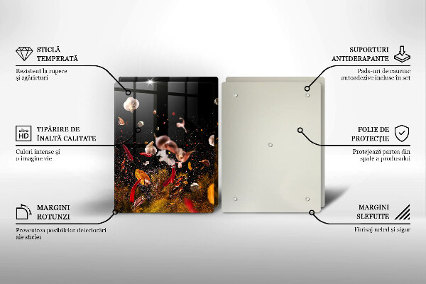 Osłona ściany przy kuchence gazowej Ostre przyprawy