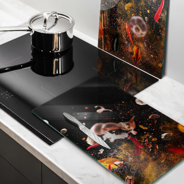 Osłona ściany przy kuchence gazowej Ostre przyprawy