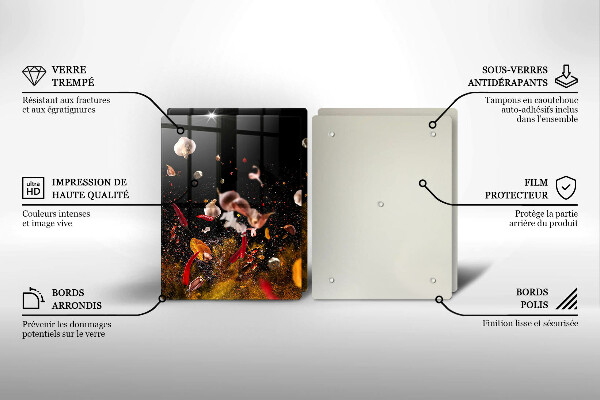 Osłona ściany przy kuchence gazowej Ostre przyprawy