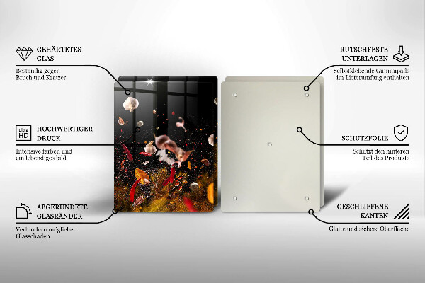 Osłona ściany przy kuchence gazowej Ostre przyprawy