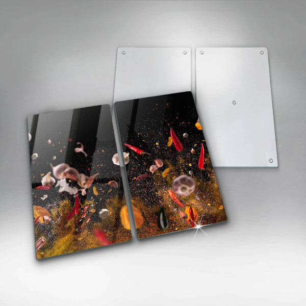 Osłona ściany przy kuchence gazowej Ostre przyprawy