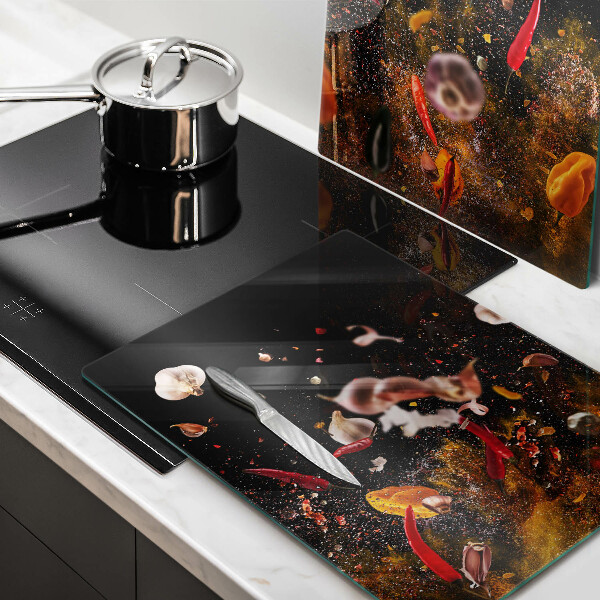 Osłona ściany przy kuchence gazowej Ostre przyprawy