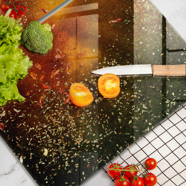 Osłona ściany przy kuchence gazowej Kolorowe przyprawy