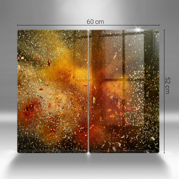 Osłona ściany przy kuchence gazowej Kolorowe przyprawy