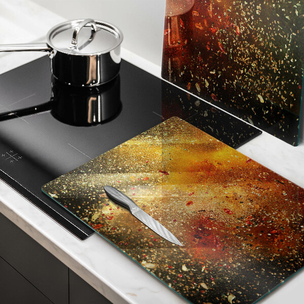 Osłona ściany przy kuchence gazowej Kolorowe przyprawy