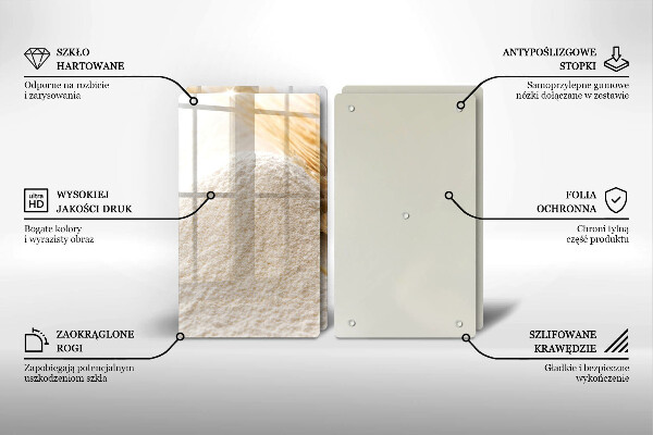 Osłona ściany przy kuchence gazowej Mąka i kłosy zboża