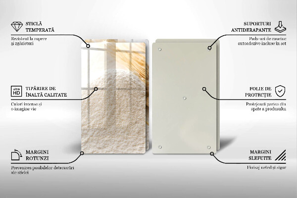 Osłona ściany przy kuchence gazowej Mąka i kłosy zboża