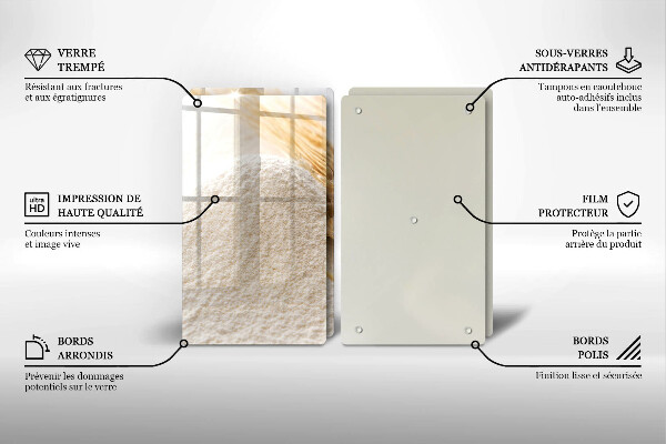 Osłona ściany przy kuchence gazowej Mąka i kłosy zboża