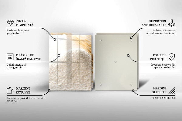 Osłona ściany przy kuchence gazowej Mąka i kłosy zboża