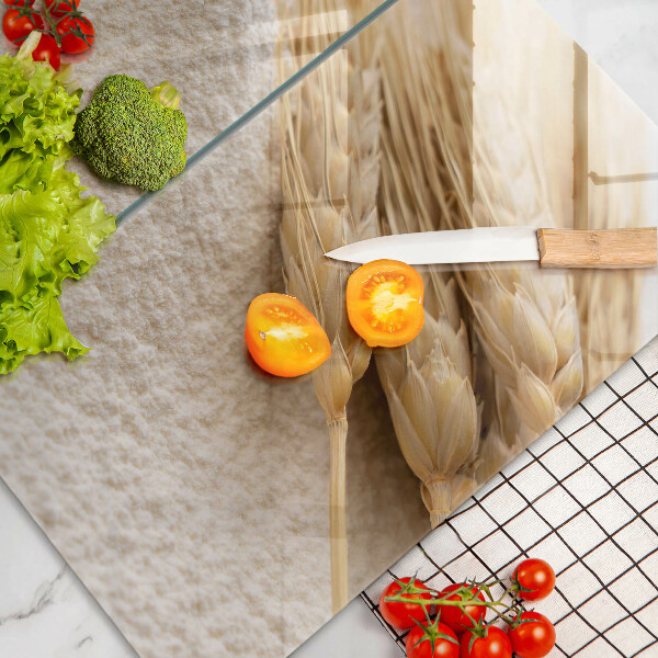 Osłona ściany przy kuchence gazowej Mąka i kłosy zboża