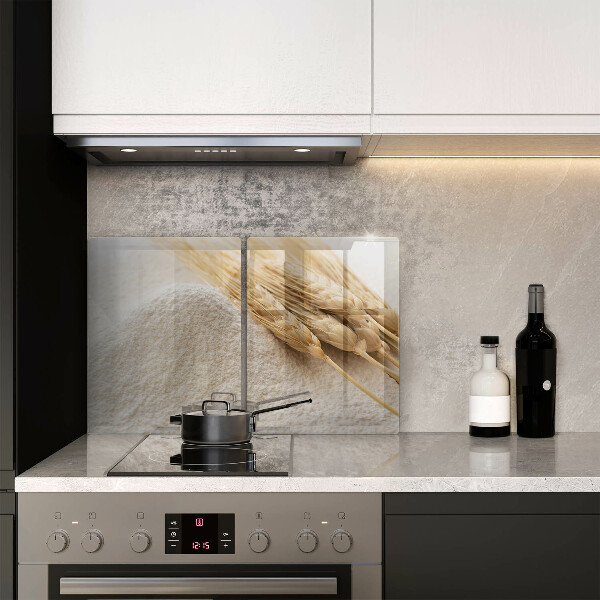 Osłona ściany przy kuchence gazowej Mąka i kłosy zboża