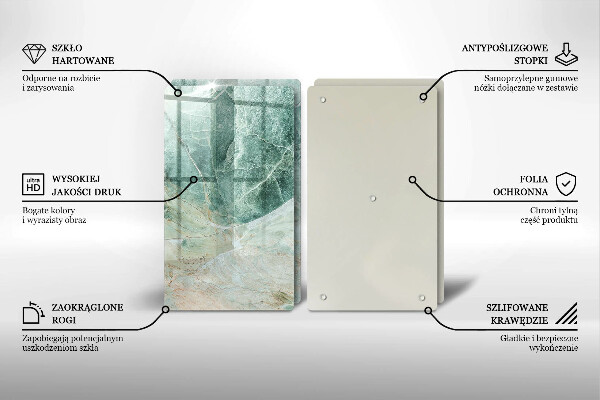 Osłona ściany przy kuchence gazowej Struktura kamień