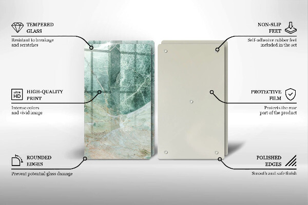 Osłona ściany przy kuchence gazowej Struktura kamień