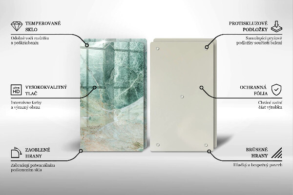 Osłona ściany przy kuchence gazowej Struktura kamień