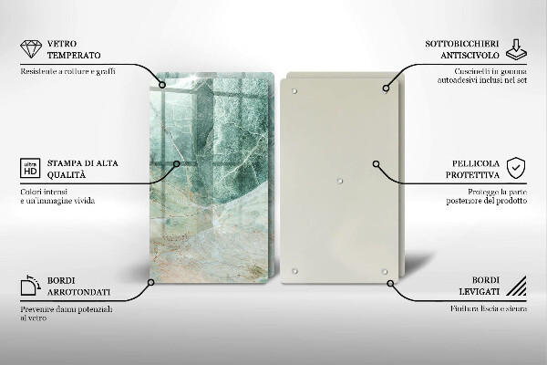 Osłona ściany przy kuchence gazowej Struktura kamień