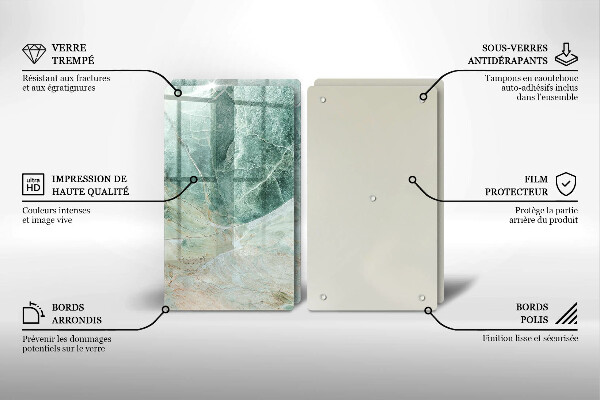 Osłona ściany przy kuchence gazowej Struktura kamień