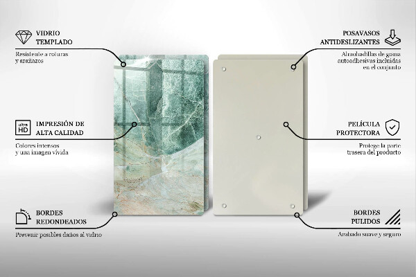 Osłona ściany przy kuchence gazowej Struktura kamień