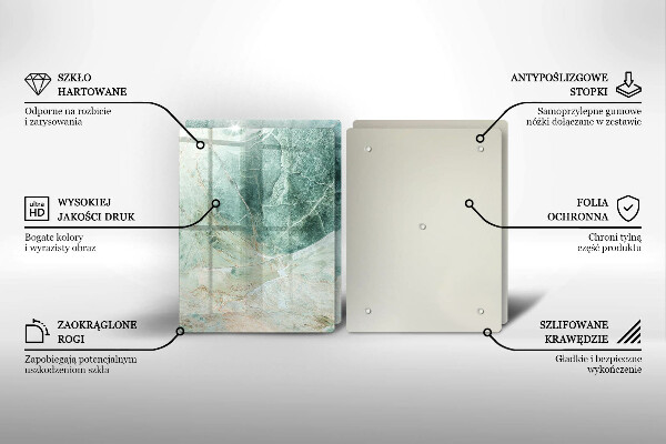 Osłona ściany przy kuchence gazowej Struktura kamień