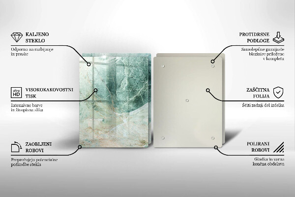 Osłona ściany przy kuchence gazowej Struktura kamień