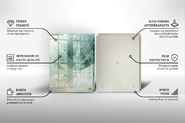 Osłona ściany przy kuchence gazowej Struktura kamień