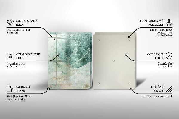 Osłona ściany przy kuchence gazowej Struktura kamień