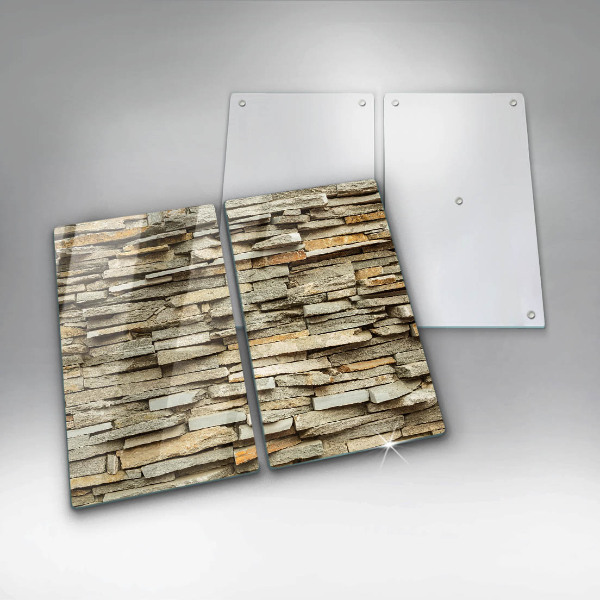 Płyta ochronna na kuchenkę Ozdobne kamienie