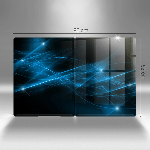 Osłona ściany przy kuchence gazowej Abstrakcja niebieski dym