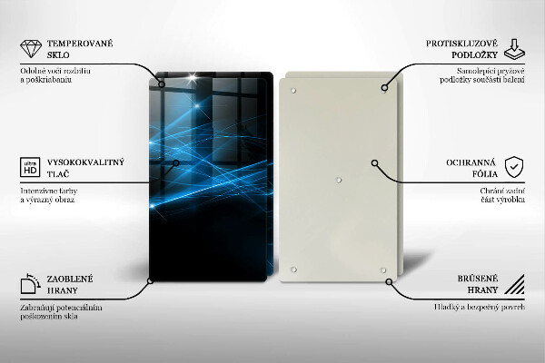 Osłona ściany przy kuchence gazowej Abstrakcja niebieski dym