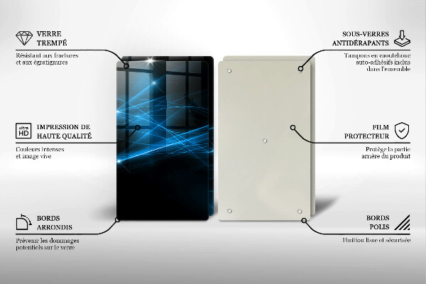 Osłona ściany przy kuchence gazowej Abstrakcja niebieski dym