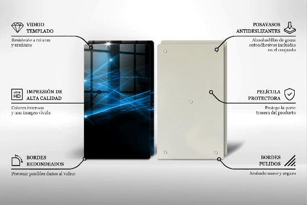 Osłona ściany przy kuchence gazowej Abstrakcja niebieski dym