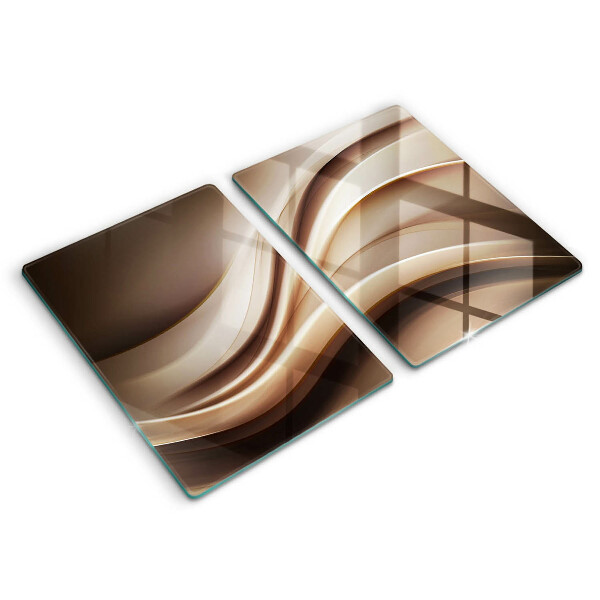 Osłona ściany przy kuchence gazowej Abstrakcja łagodne linie