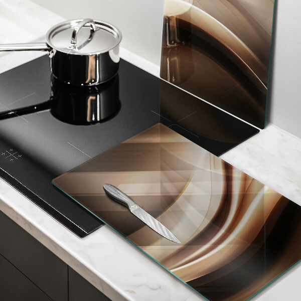 Osłona ściany przy kuchence gazowej Abstrakcja łagodne linie