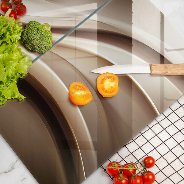 Osłona ściany przy kuchence gazowej Abstrakcja łagodne linie