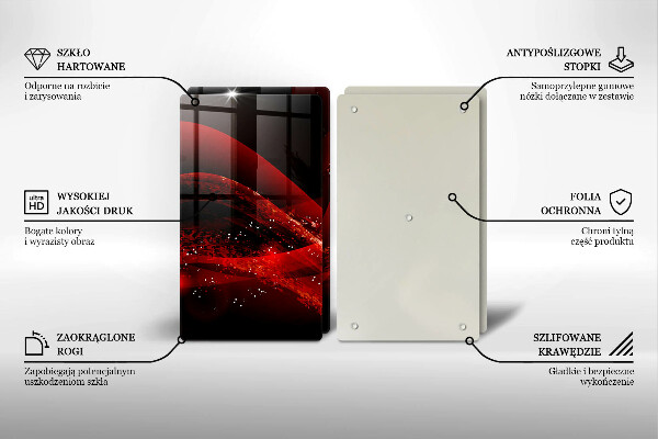 Płyta ochronna na kuchenkę Abstrakcja nowoczesna