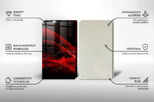 Płyta ochronna na kuchenkę Abstrakcja nowoczesna