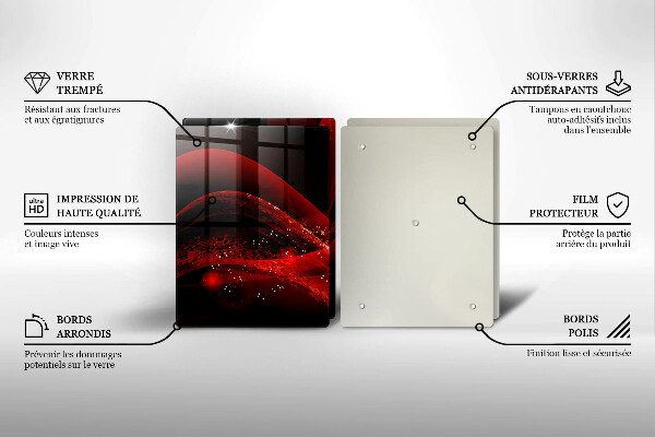 Płyta ochronna na kuchenkę Abstrakcja nowoczesna