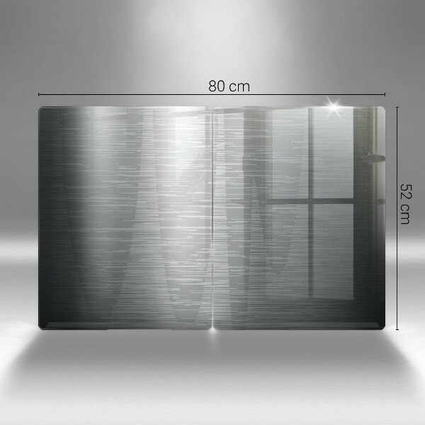 Osłona ściany przy kuchence gazowej Tekstura metal