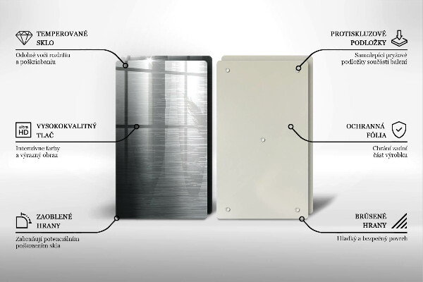 Osłona ściany przy kuchence gazowej Tekstura metal