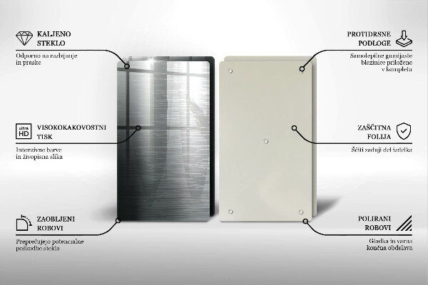 Osłona ściany przy kuchence gazowej Tekstura metal