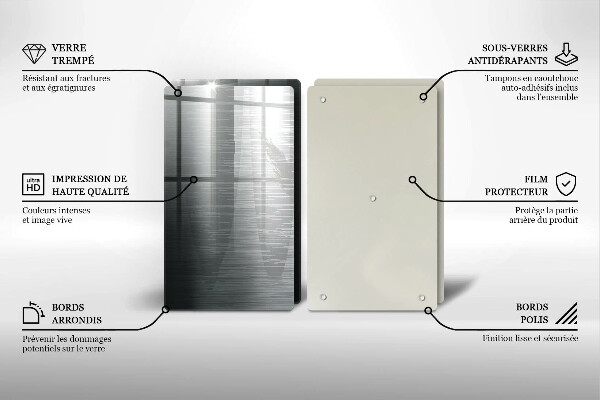 Osłona ściany przy kuchence gazowej Tekstura metal