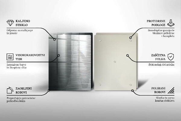 Osłona ściany przy kuchence gazowej Tekstura metal