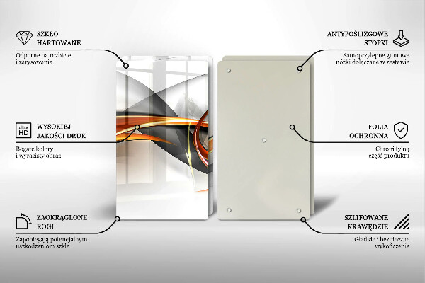 Osłona ściany przy kuchence gazowej Nowoczesne kształty